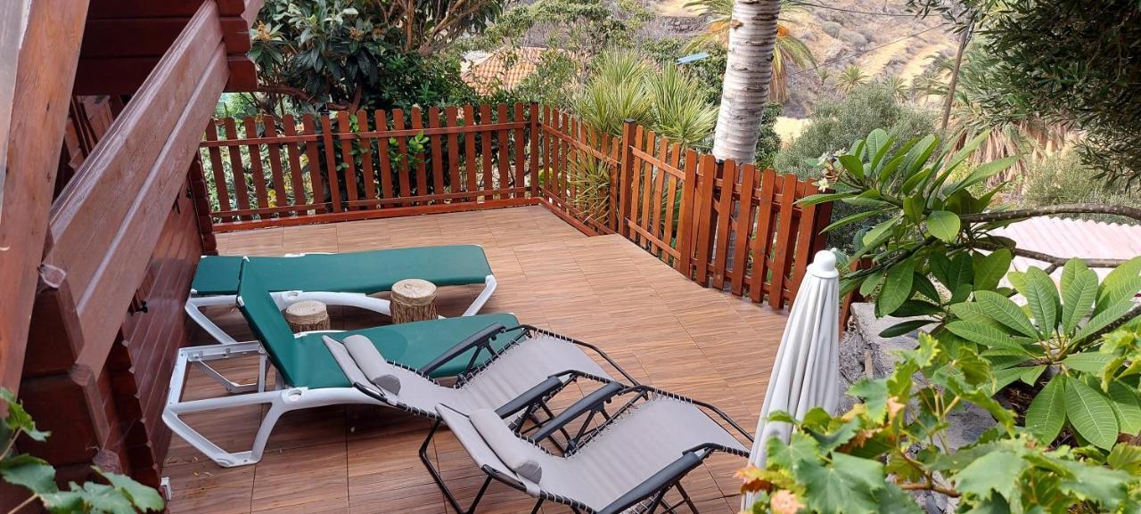 Cabana Los Palmeros, Vista Al Mar Y La Montana Alojera Ngoại thất bức ảnh