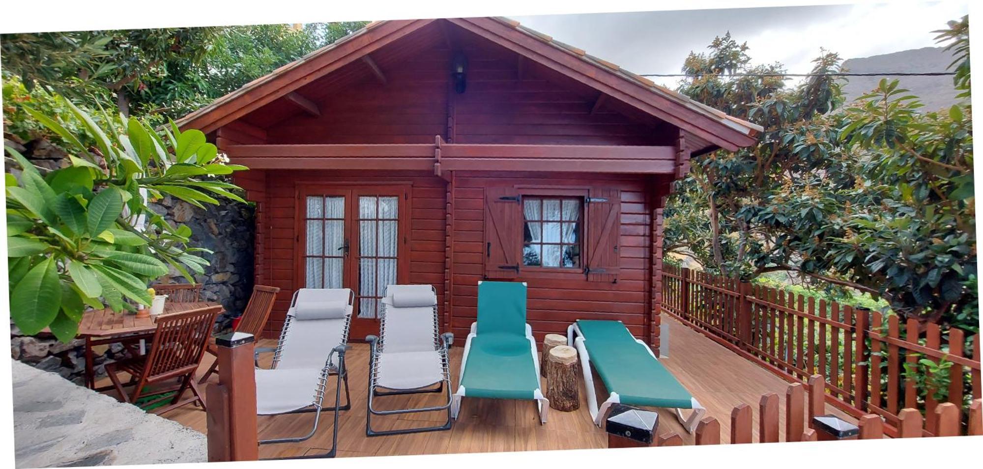 Cabana Los Palmeros, Vista Al Mar Y La Montana Alojera Ngoại thất bức ảnh