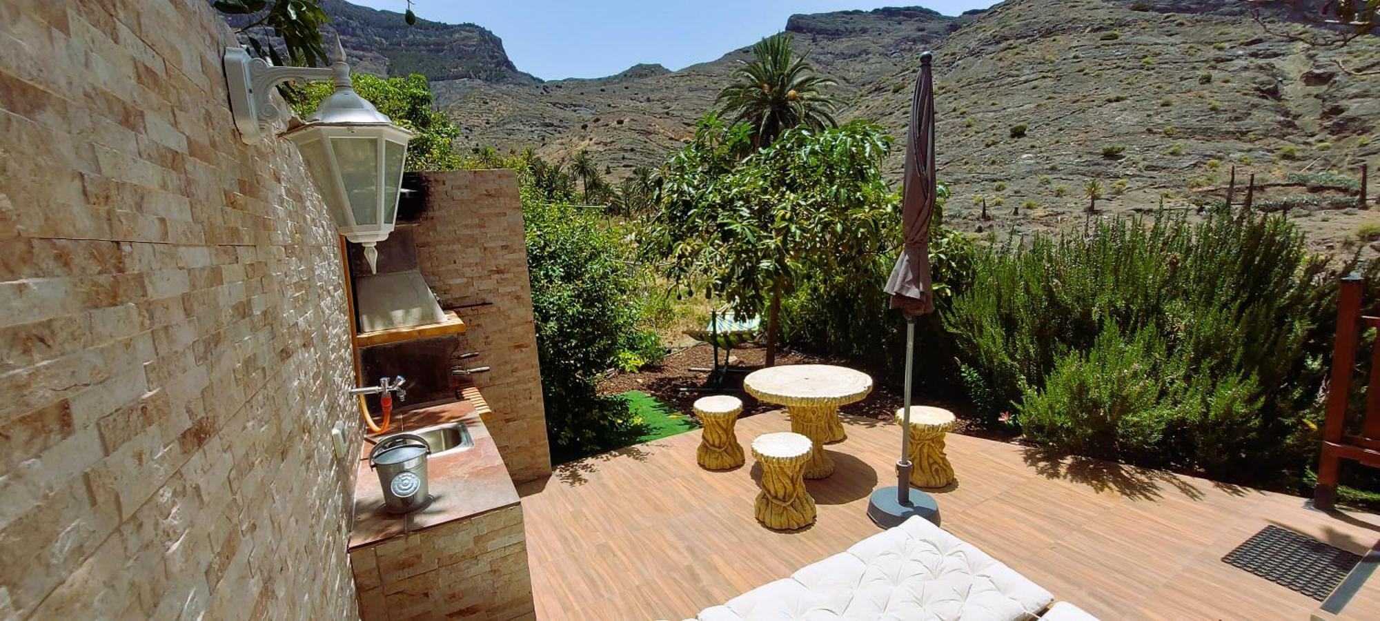 Cabana Los Palmeros, Vista Al Mar Y La Montana Alojera Ngoại thất bức ảnh
