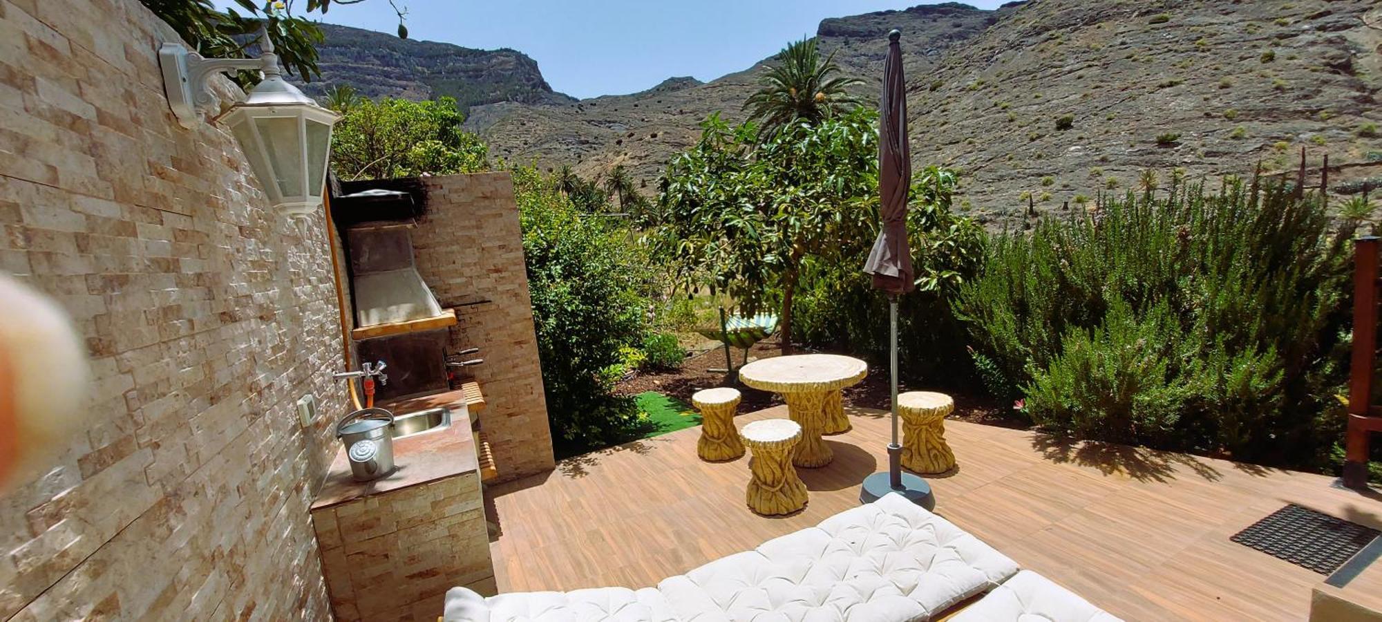 Cabana Los Palmeros, Vista Al Mar Y La Montana Alojera Ngoại thất bức ảnh