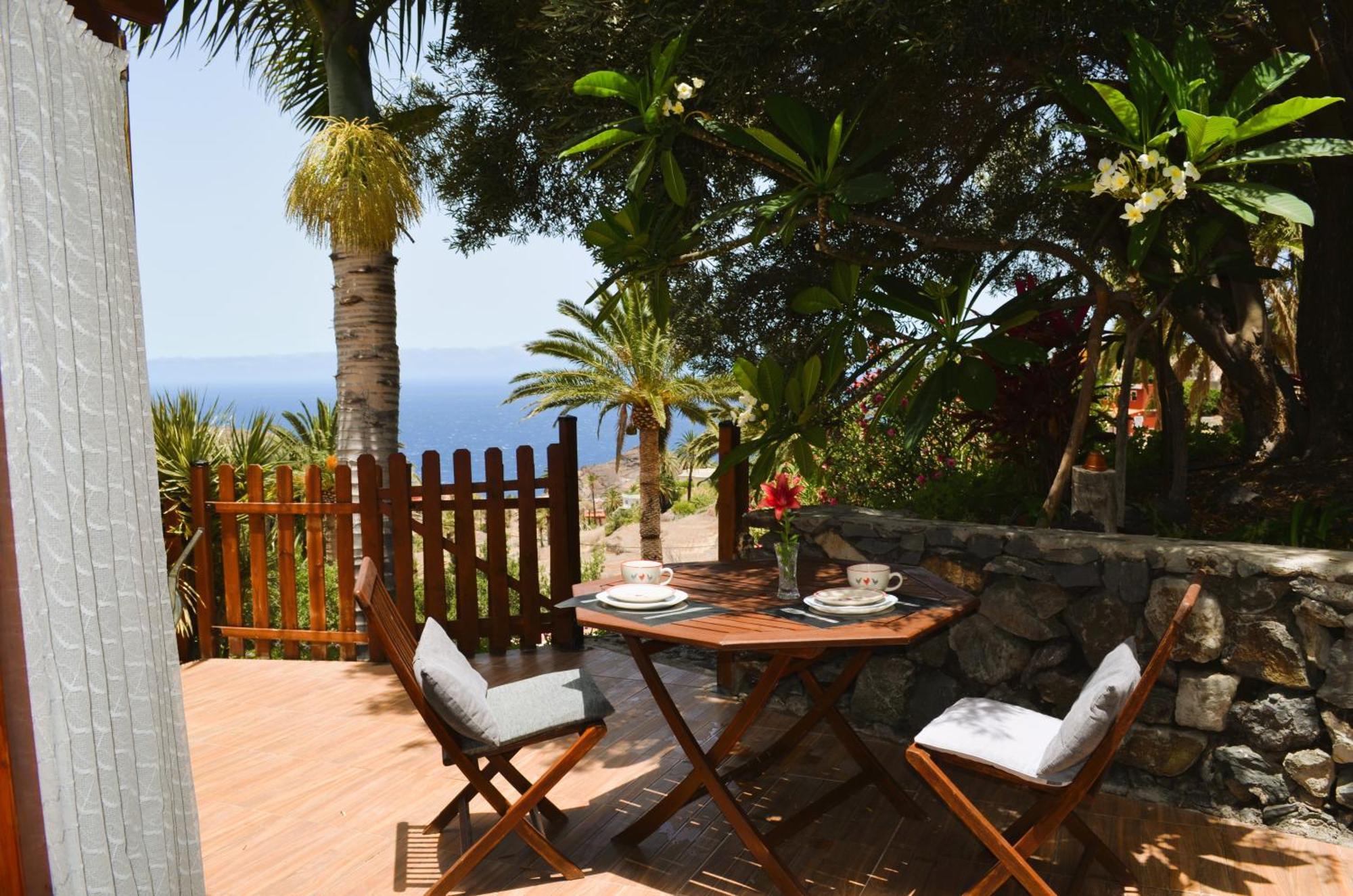 Cabana Los Palmeros, Vista Al Mar Y La Montana Alojera Ngoại thất bức ảnh